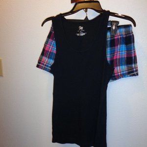 SO Intimates Pajama Tank XL and Shorts Medium Junior's